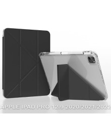 Чохол до планшета BeCover Ultra Slim Origami Transparent Apple iPad Pro 12.9 2020/2021/2022 Black (711694)