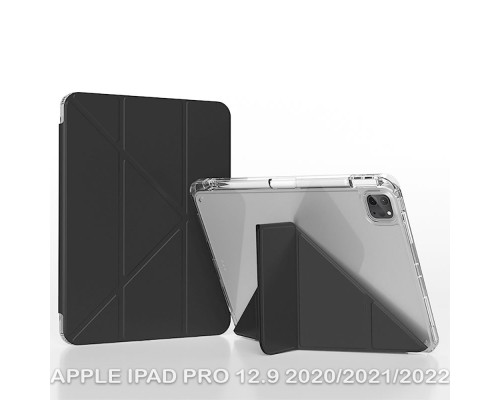 Чохол до планшета BeCover Ultra Slim Origami Transparent Apple iPad Pro 12.9 2020/2021/2022 Black (711694)