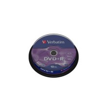 Диск DVD Verbatim 4.7Gb 16X CakeBox 10шт Silver (43498)