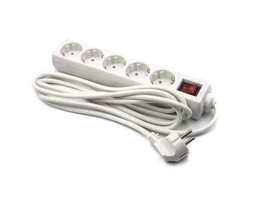 Мережевий фільтр живлення PowerPlant 3 м, 5 розеток, 3x1.0мм2 (PPSA08M30S5)