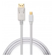 Кабель мультимедійний Mini Display Port to Display Port 1.8m 4K white Vinga (VCPMDPDP1.8WH)