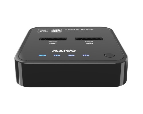 Док-станція для накопичувачів Maiwo 2*SATA M.2 SSD Key B/B+M USB 3.1 Gen1 Type-C (K3016SG1)