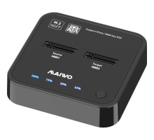 Док-станція для накопичувачів Maiwo 2*SATA M.2 SSD Key B/B+M USB 3.1 Gen1 Type-C (K3016SG1)