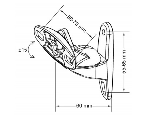 Кронштейн до акустики Walfix SM-1B