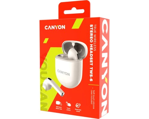 Навушники Canyon TWS-6 Beige (CNS-TWS6BE)