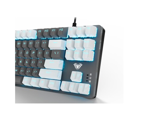 Клавіатура Aula F3287 Keycap KRGD Blue USB UA White/Grey (6948391240688)