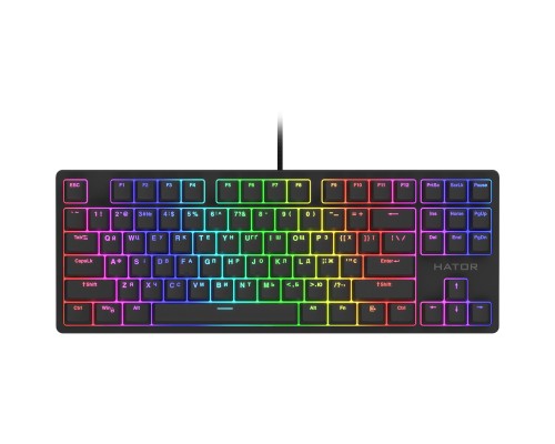 Клавіатура Hator Rockfall 2 Mecha TKL Orange USB Black (HTK-520)