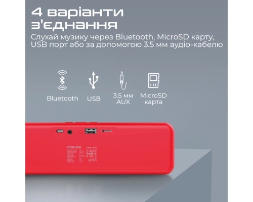 Акустична система Promate Capsule-2 Red (capsule-2.red)