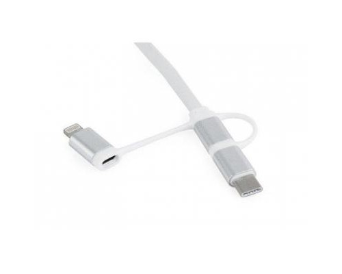 Дата кабель USB 2.0 AM to Lightning + Micro 5P + Type-C 1.0m Cablexpert (CC-USB2-AMLM32-1M-W)