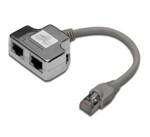Розгалужувач Digitus витой пары, STP, cat.5e, 1x2RJ-45 (DN-93904)