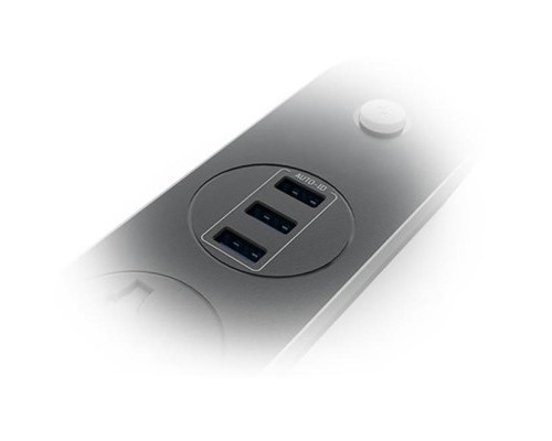 Мережевий фільтр живлення ColorWay CW-CHU33B, 3 розетки/3USB Black 1.8M (CW-CHU33B)