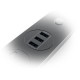 Мережевий фільтр живлення ColorWay CW-CHU33B, 3 розетки/3USB Black 1.8M (CW-CHU33B)