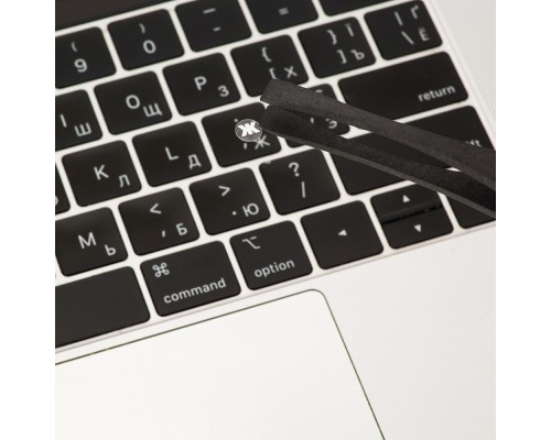 Наклейка на клавіатуру XoKo мікро-наклейка прозора 47 keys UA/rus white (XK-MCR-47)