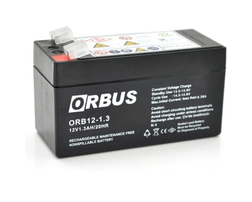 Батарея до ДБЖ Orbus ORB1213 AGM 12V 1.3Ah (ORB1213)