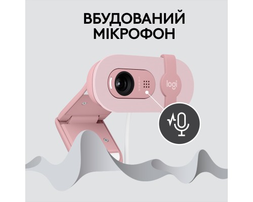 Веб-камера Logitech Brio 100 Full HD Rose (960-001623)