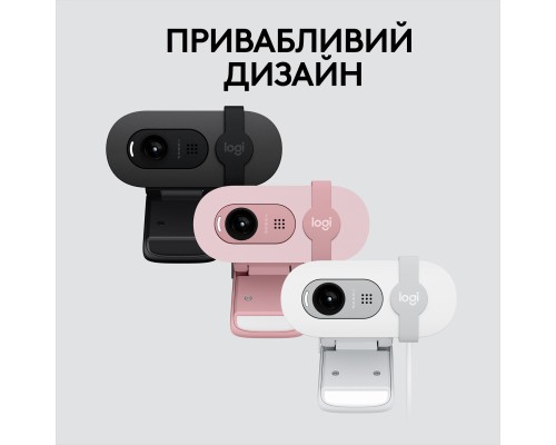 Веб-камера Logitech Brio 100 Full HD Rose (960-001623)