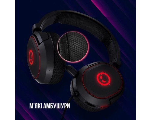 Навушники Lorgar Kaya 460 Gaming RGB USB Black (LRG-GHS460)