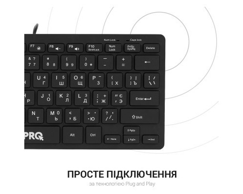 Клавіатура OfficePro SK240 USB Black (SK240)