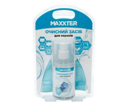 Спрей для очищення Maxxter GEL for TFT/LCD 200ml + mictofiber 25х25 (CSG-SCR200-01)