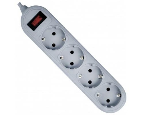 Мережевий фільтр живлення Defender ES Lite 1.8m 4 роз. grey (99487)