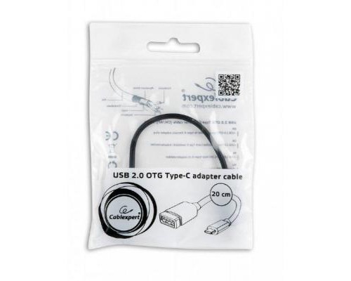 Дата кабель OTG USB 2.0 AF to Type-C 0.2m Cablexpert (A-OTG-CMAF2-01)