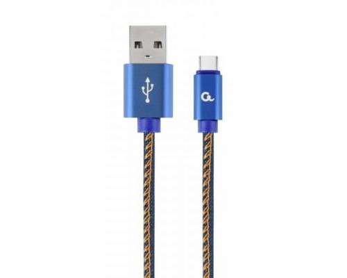 Дата кабель USB 2.0 AM to Type-C 2.0m Cablexpert (CC-USB2J-AMCM-2M-BL)