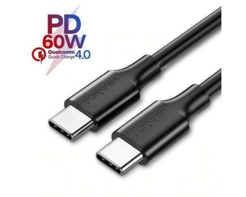 Дата кабель USB-C to USB-C 2.0m US286 3A Black Ugreen (10306)