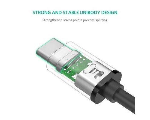 Дата кабель USB-C to USB-C 2.0m US286 3A Black Ugreen (10306)