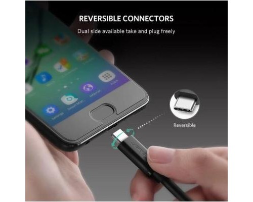 Дата кабель USB-C to USB-C 2.0m US286 3A Black Ugreen (10306)