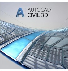 ПЗ для 3D (САПР) Autodesk Civil 3D Commercial Single-user Annual Subscription Renewal (237I1-006845-L846)