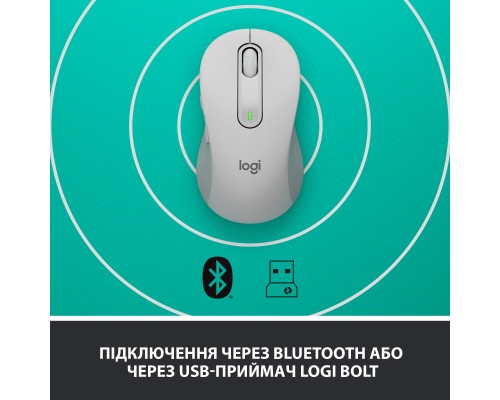 Мишка Logitech Signature M650 L Wireless Off-White (910-006238)