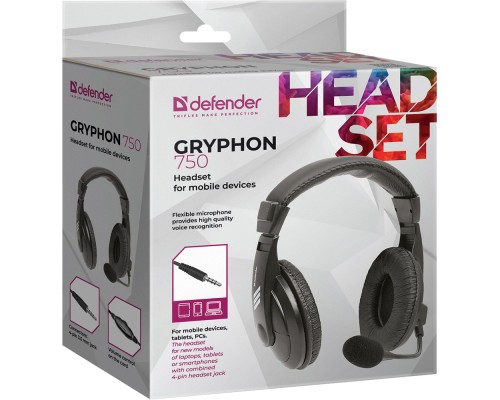 Навушники Defender Gryphon 750 Black (63755)