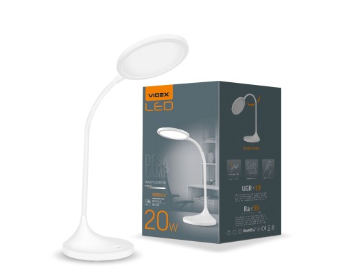 Настільна лампа Videx VL-TF14W 20W 4100K white (26430)