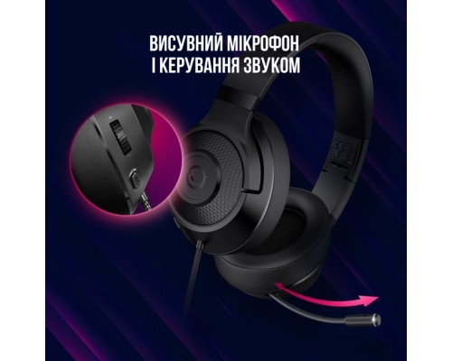 Навушники Lorgar Noah 101 Gaming 3.5 мм Black (LRG-GHS101B)