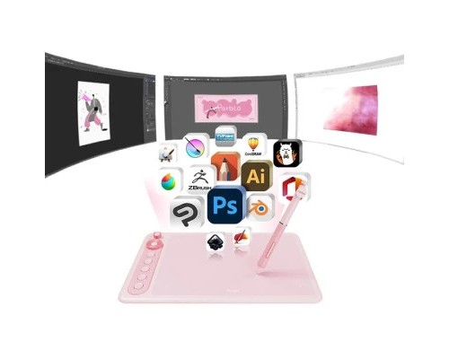Графічний планшет Parblo Intangbo X7 Pink (INTANGBOX7P)