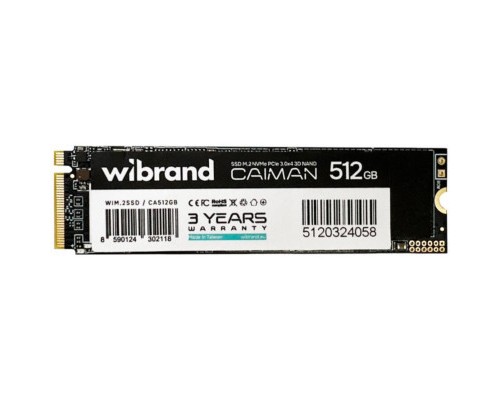 Накопичувач SSD M.2 2280 512GB Caiman Wibrand (WIM.2SSD/CA512GB)