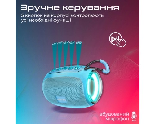 Акустична система Promate Capsule-3 Blue (capsule-3.blue)