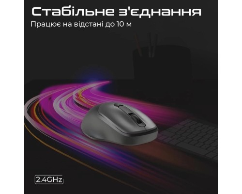 Мишка Promate UniGlide Wireless Black (uniglide.black)