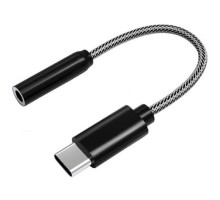 Перехідник Type-C to AUX3.5(F) DAC 0.1m black Atcom (15035)