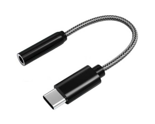 Перехідник Type-C to AUX3.5(F) DAC 0.1m black Atcom (15035)