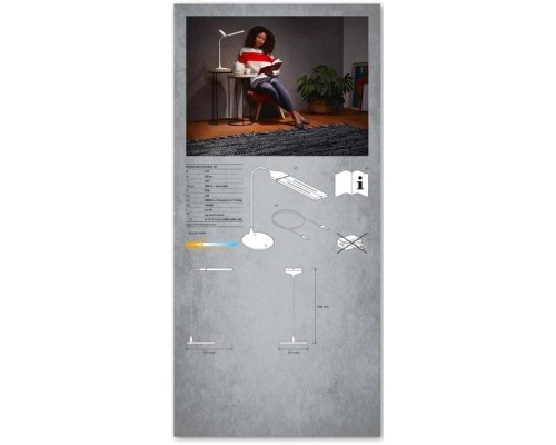 Настільна лампа LEDVANCE Panan Disc Double LED 5Вт 3000К (4058075301733)