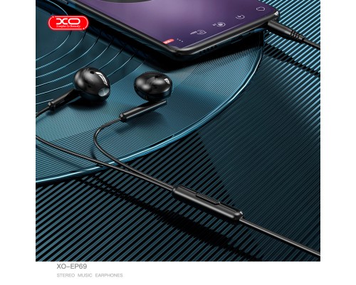 Навушники XO EP69 Black (XO-EP69-BK)