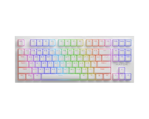 Клавіатура Hator Skyfall 2 TKL Pro Orange USB White (HTK-751)