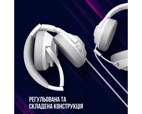 Навушники Lorgar Noah 101 Gaming 3.5 мм White (LRG-GHS101W)