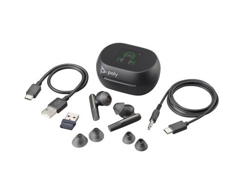 Навушники Poly Voyager Free 60+ Earbuds + BT700A + TSCHC Black (7Y8G3AA)