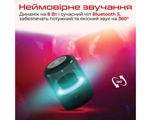 Акустична система Promate Glitz Black (glitz.black)