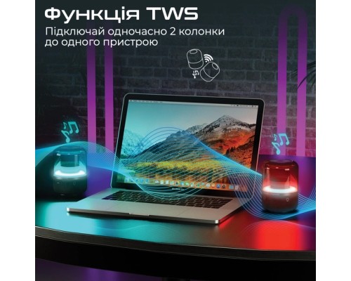 Акустична система Promate Glitz Black (glitz.black)