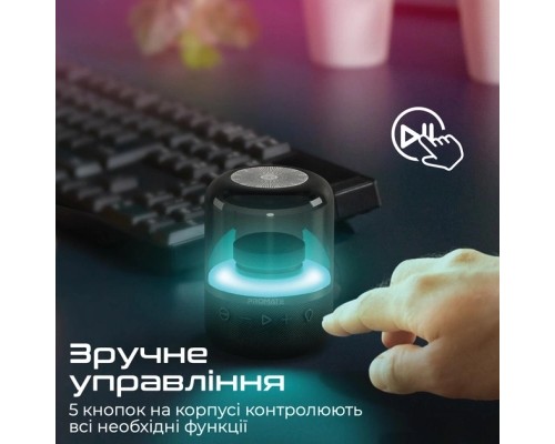 Акустична система Promate Glitz Black (glitz.black)
