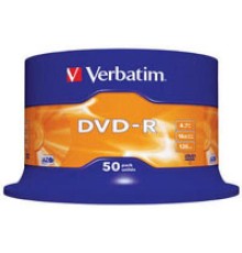 Диск DVD Verbatim 4.7Gb 16X CakeBox 50шт (43548)