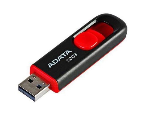 USB флеш накопичувач ADATA 16Gb C008 Black/Red USB 2.0 (AC008-16G-RKD)